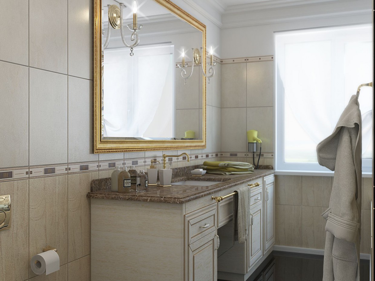 Bathroom in private house Bathroom in private house in 3d max vray image