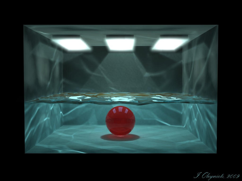 Caustic in 3d max mental ray image