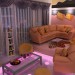 Night lounge in 3d max vray Bild
