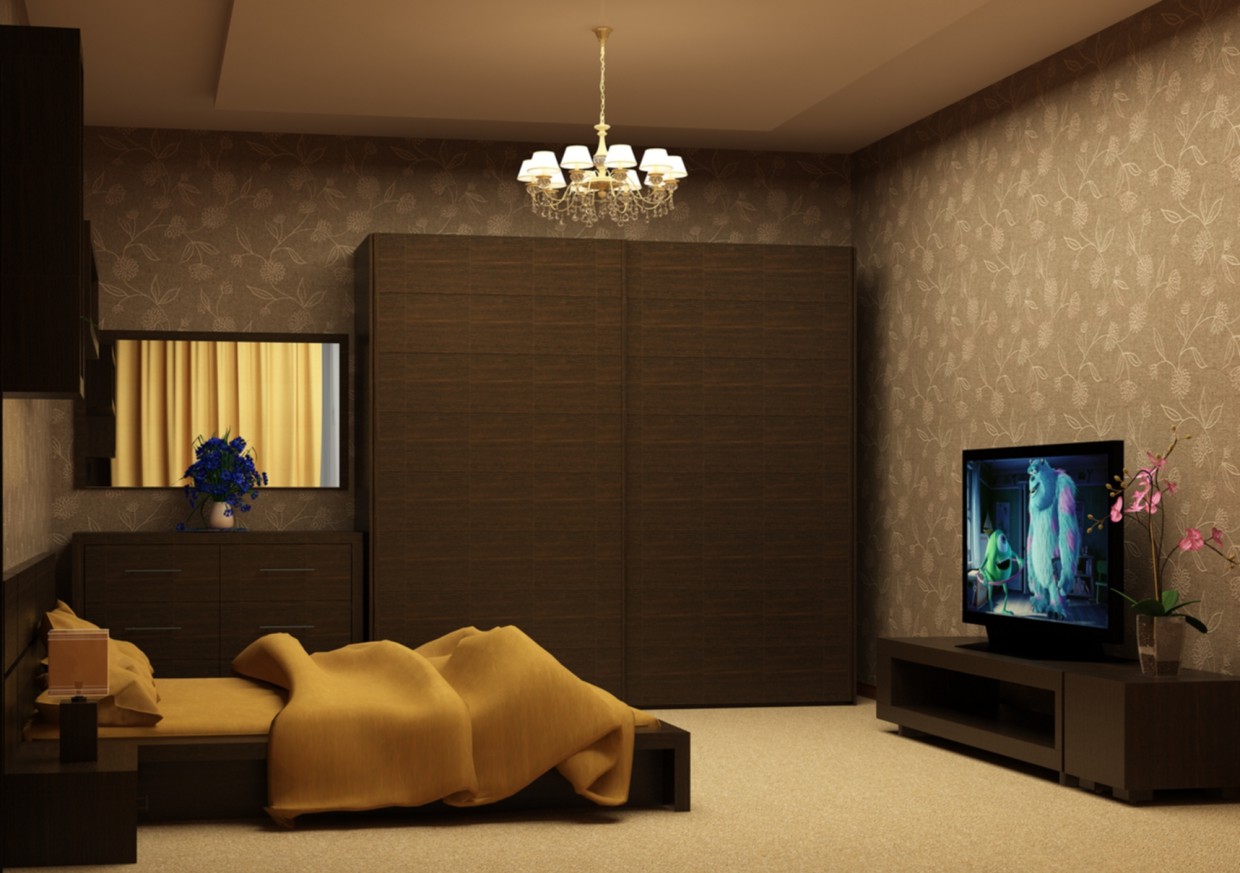 Спальня Спальня в 3d max vray зображення
