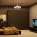 Schlafzimmer in 3d max vray Bild