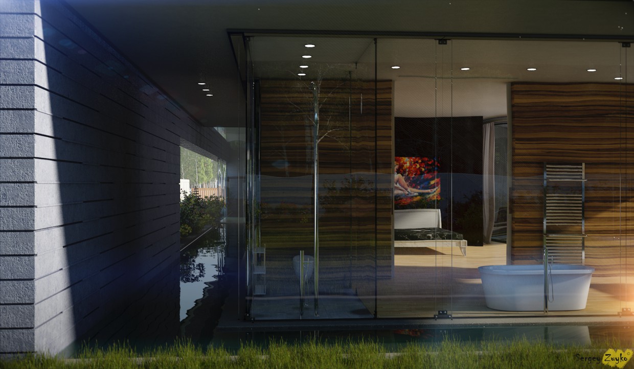 House House in 3d max vray image