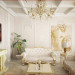 living room in the classical style) in 3d max vray image