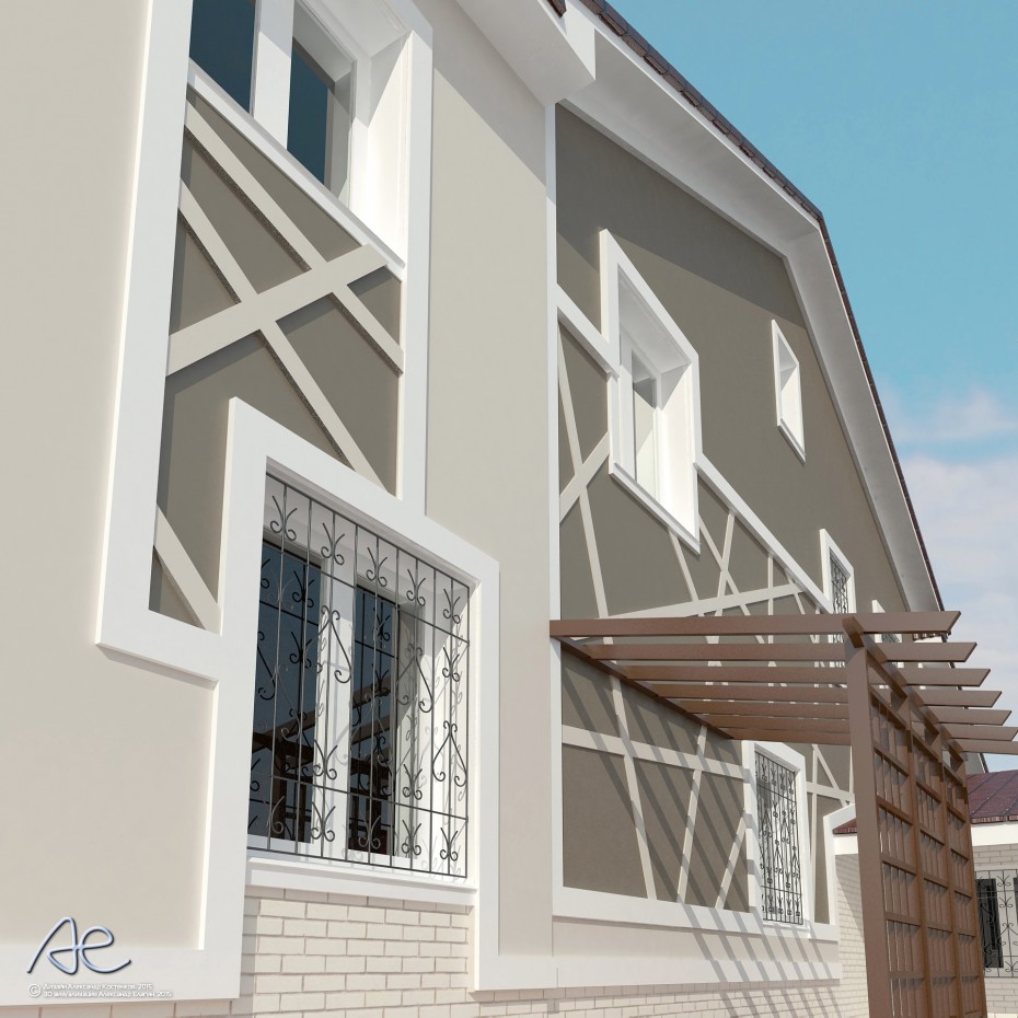 Casa rural fachadas de acabado imagen de Casa rural fachadas de acabado en 3d max vray