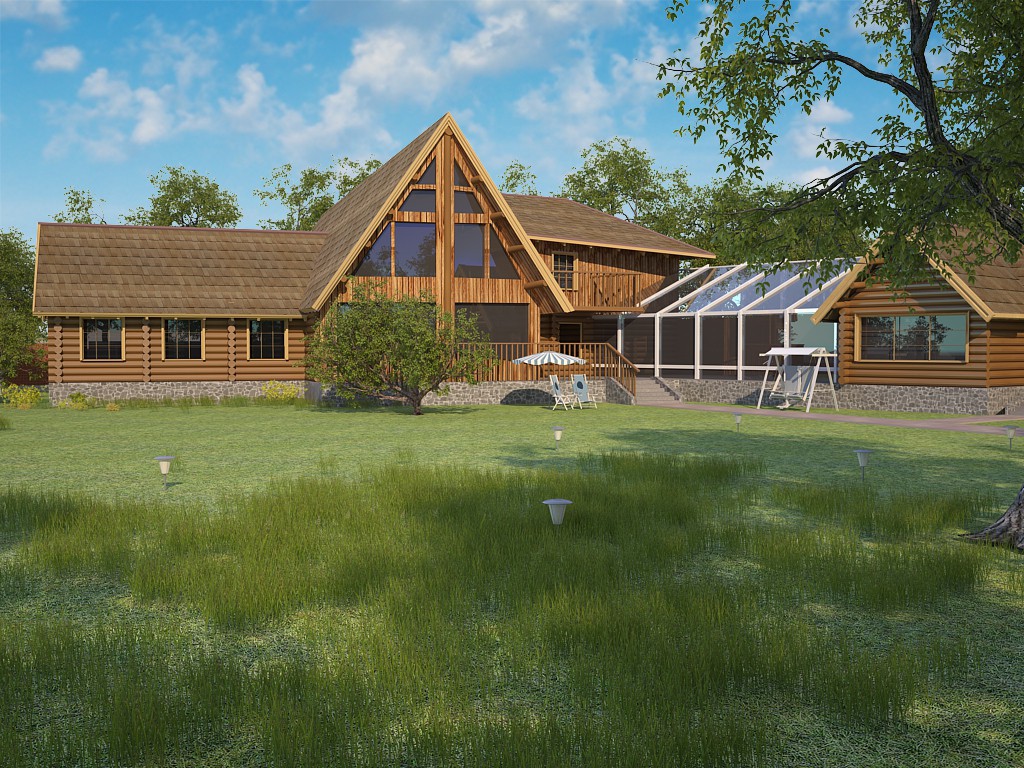 Exterior in 3d max vray image