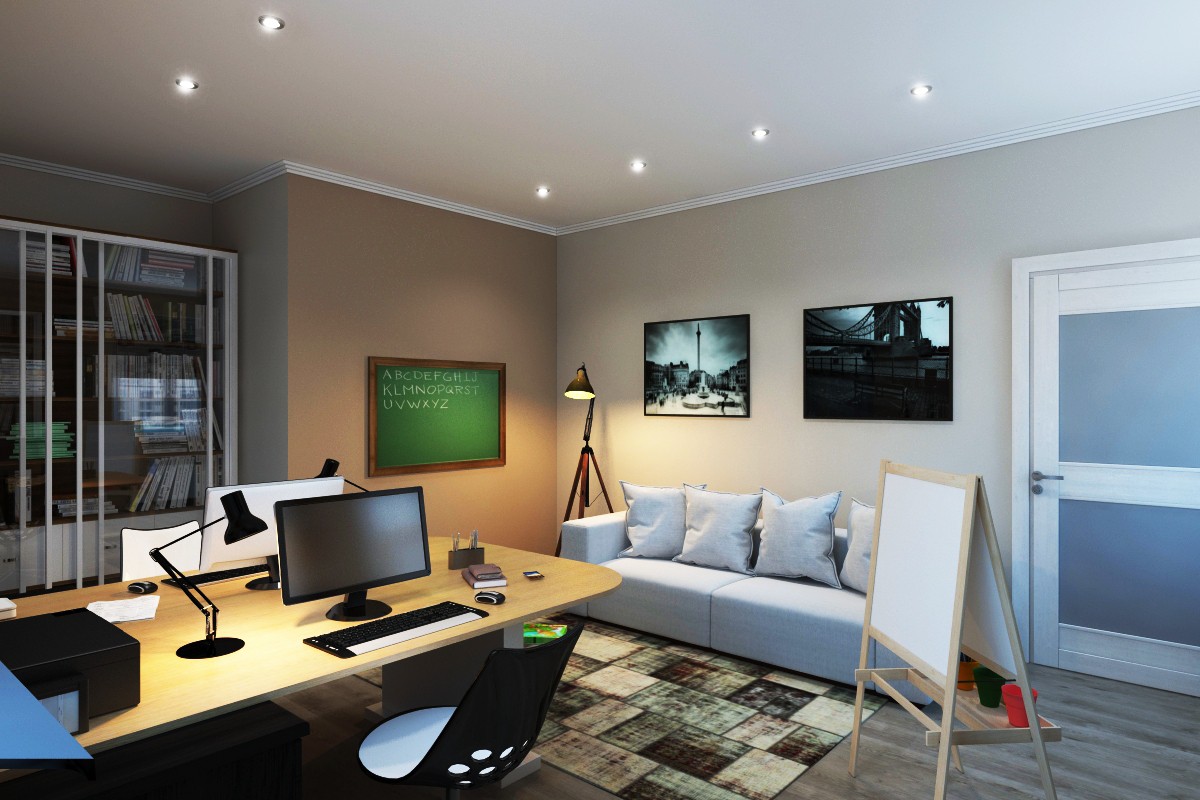 Private classroom Private classroom in 3d max vray image