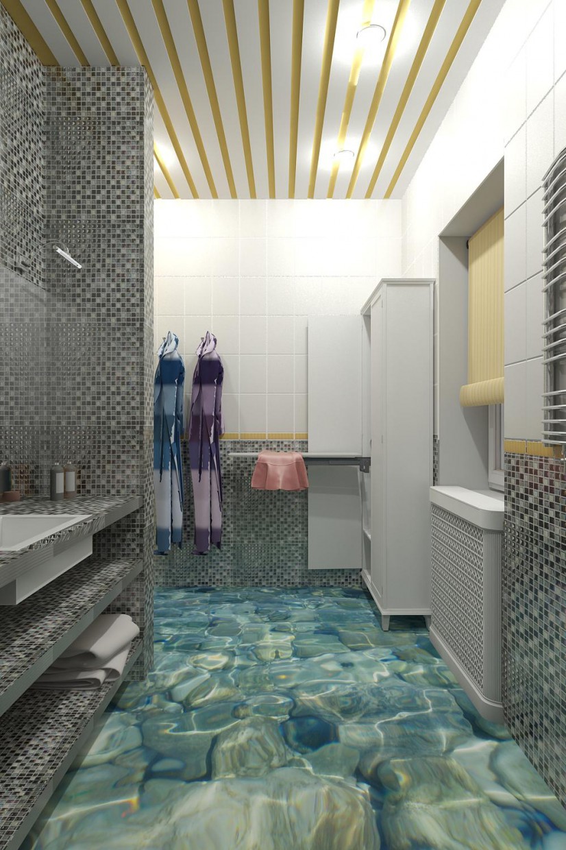 Ванна кімната в 3d max vray зображення