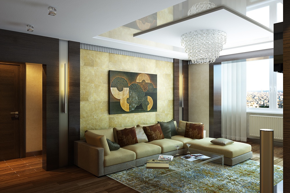 imagen de sala de estar en Blender cycles render