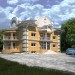 cottage a 2 piani in 3d max vray 3.0 immagine