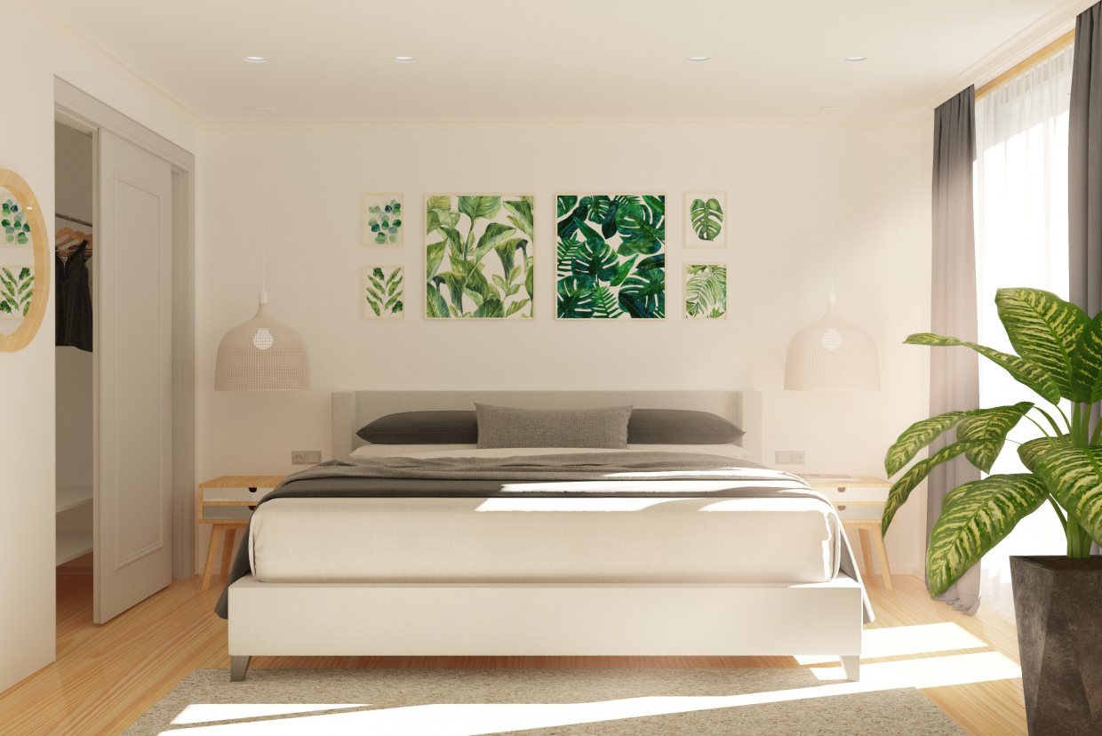 Bedroom Interior in 3d max vray 3.0 image