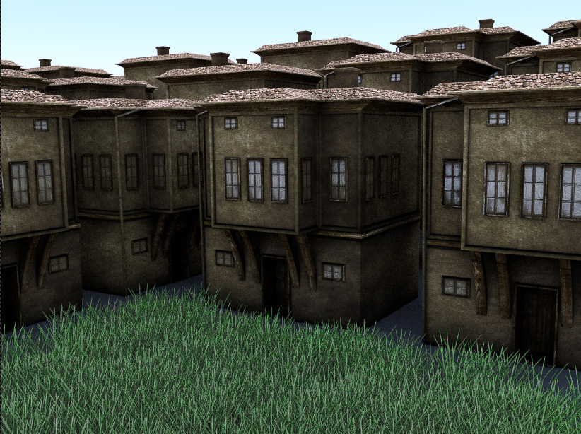 imagen de City_House en Blender cycles render