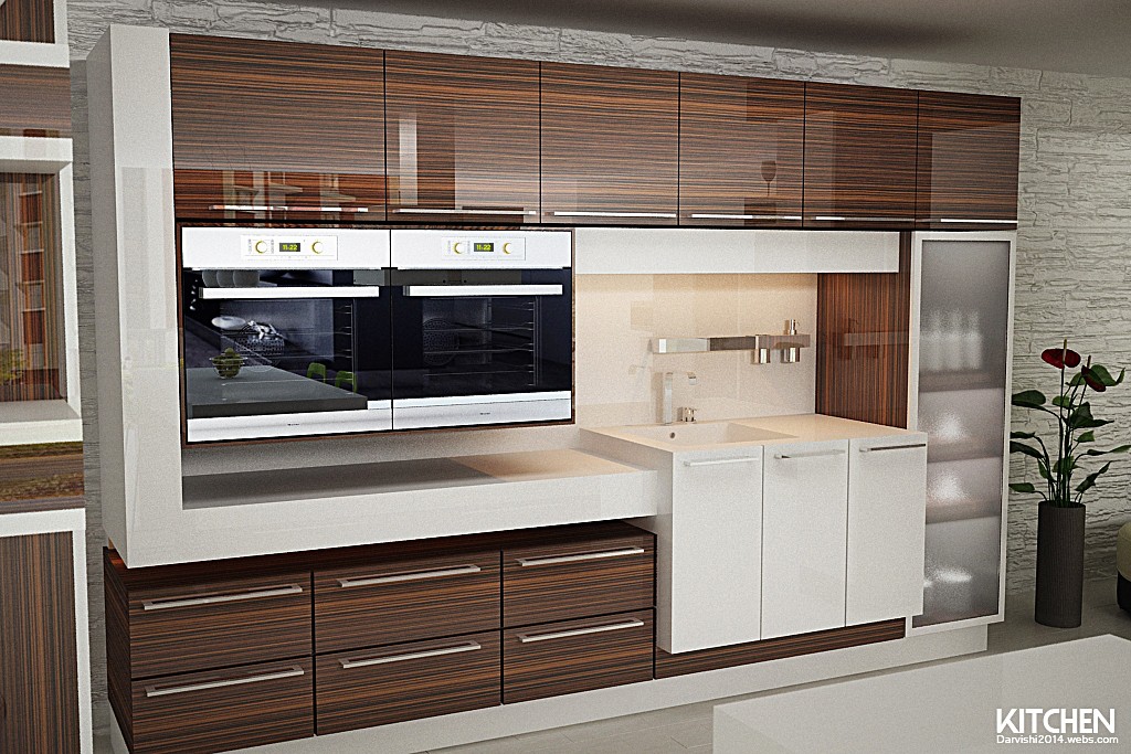 Кухня в 3d max vray изображение