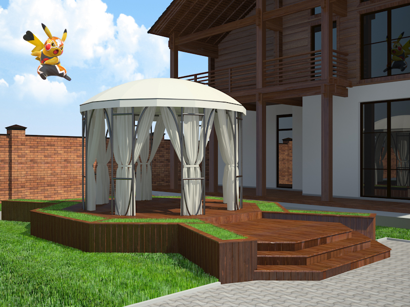 Multifaceted in 3d max 3d visualization of the project in the Multifaceted 3d max, render vray 3.0 of inna_s