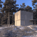 Orman evi in 3d max vray 3.0 resim