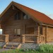 House from logs in 3d max vray image