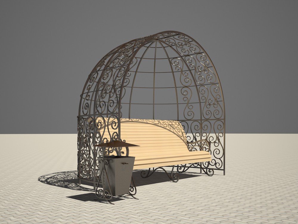 Пергола Пергола в 3d max vray 2.5 изображение