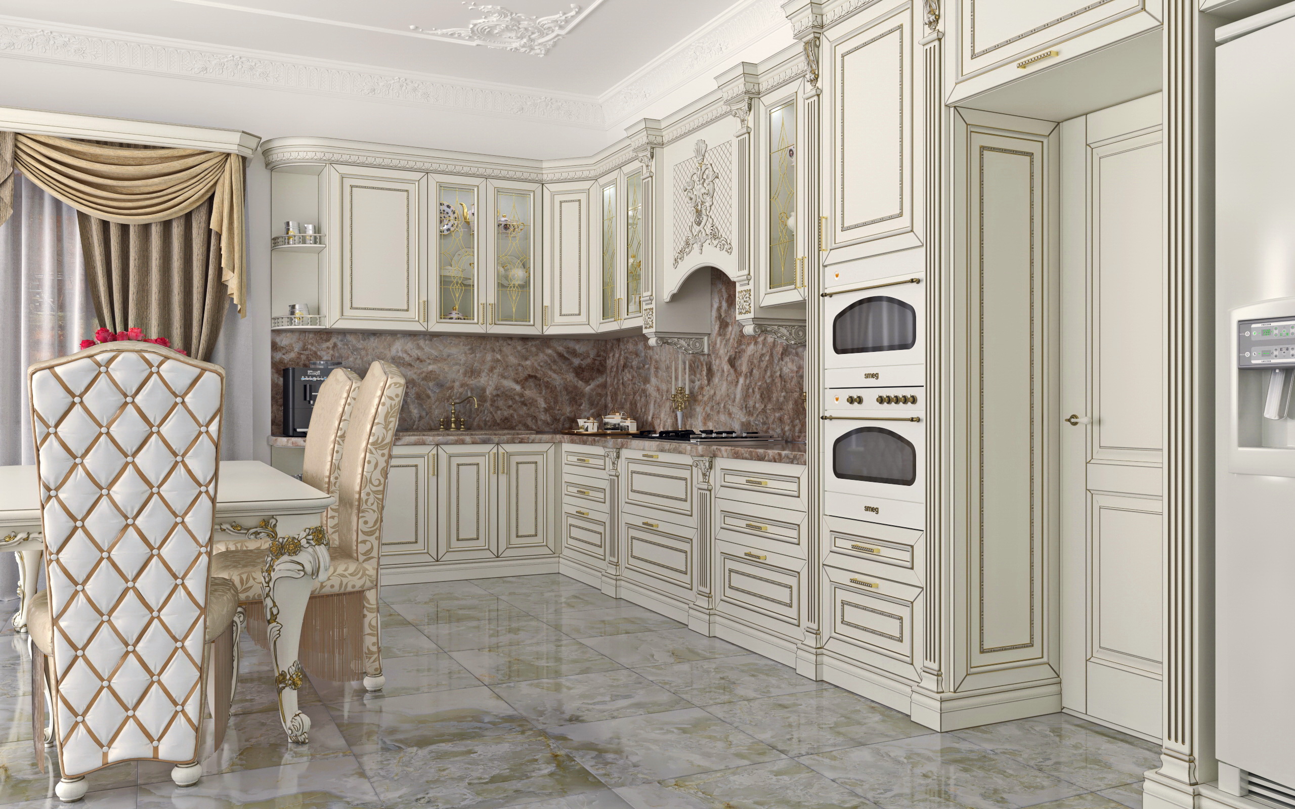 Kitchen-Beautiful house in SolidWorks vray 3.0 image