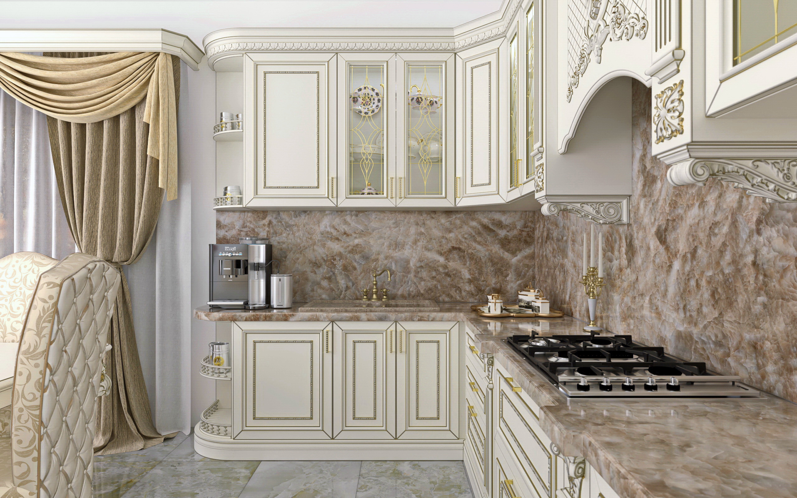 Кухня-Красивый дом в SolidWorks vray 3.0 изображение