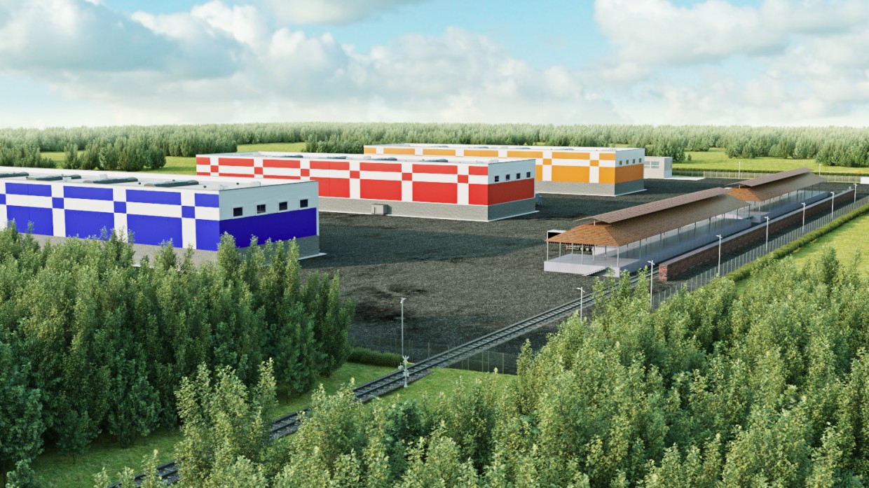 Warehouse complex/warehouse complex Warehouse complex/warehouse complex in 3d max corona render image