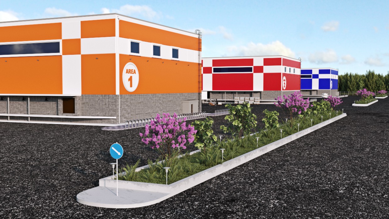 Warehouse complex/warehouse complex Warehouse complex/warehouse complex in 3d max corona render image