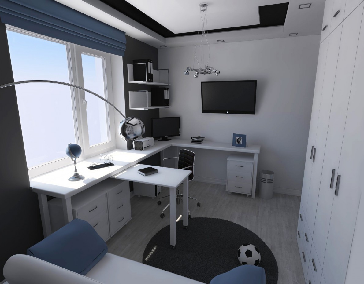 room for teen in 3d max vray image