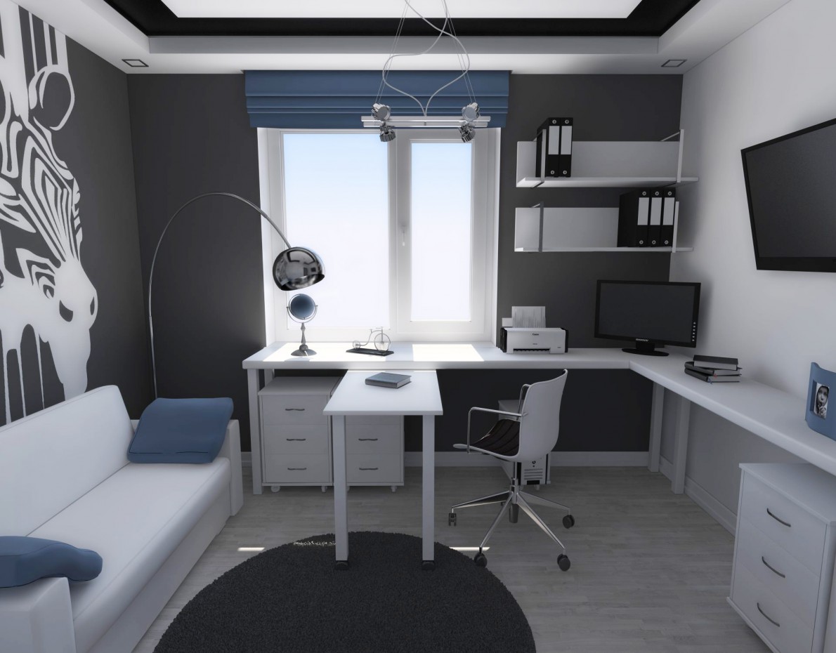 комната для подростка комната для подростка в 3d max vray изображение