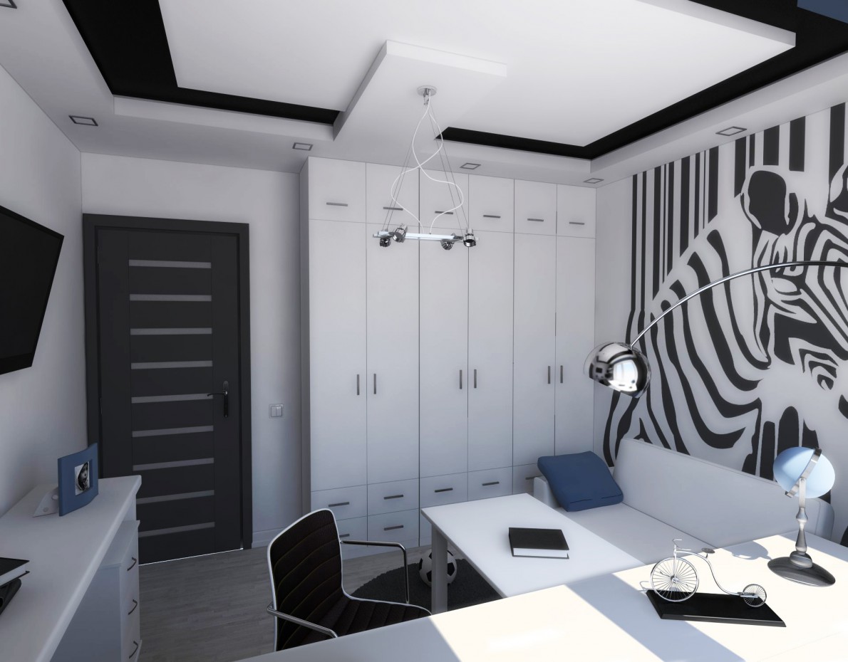 комната для подростка комната для подростка в 3d max vray изображение