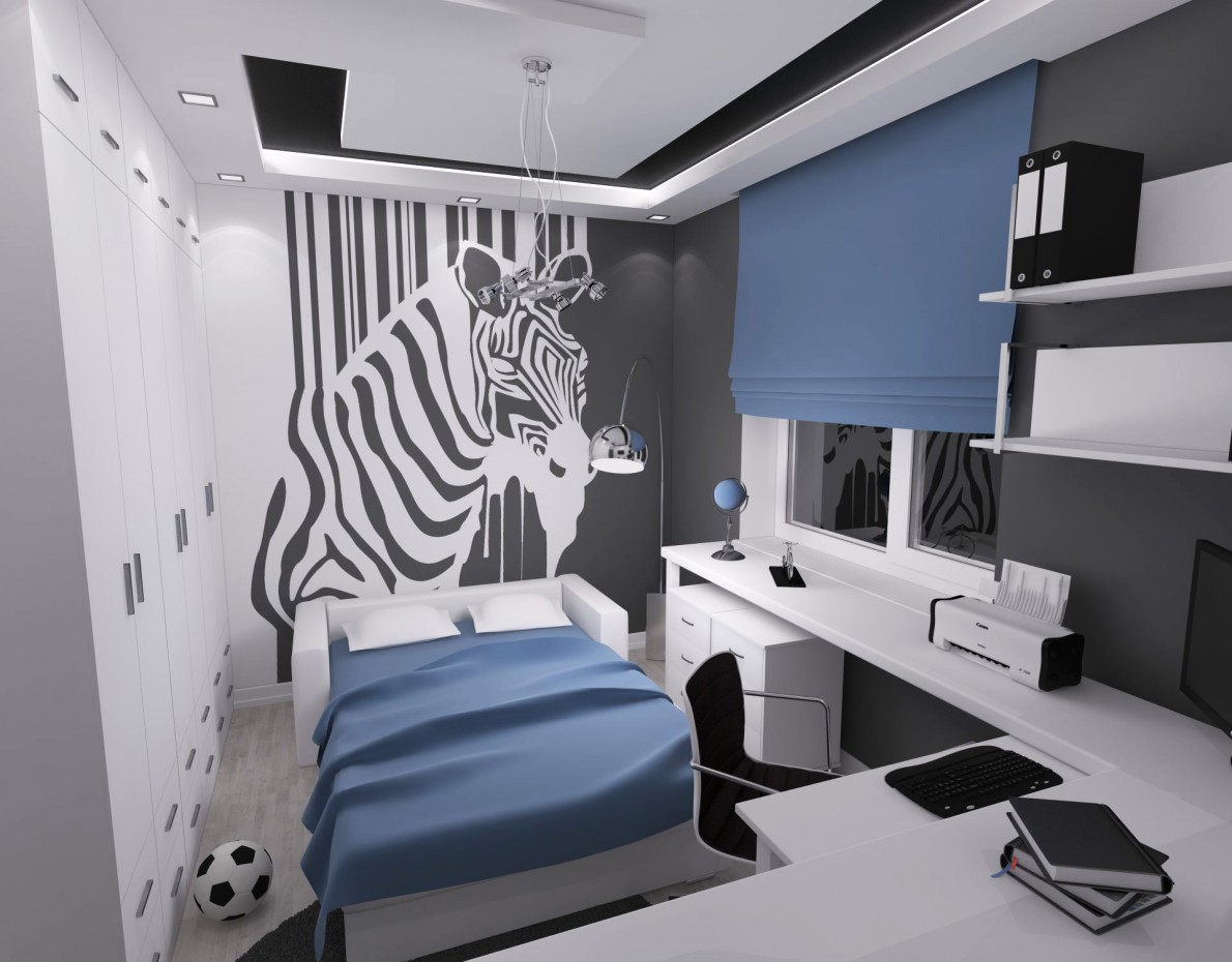 комната для подростка комната для подростка в 3d max vray изображение