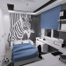 комната для подростка в 3d max vray изображение