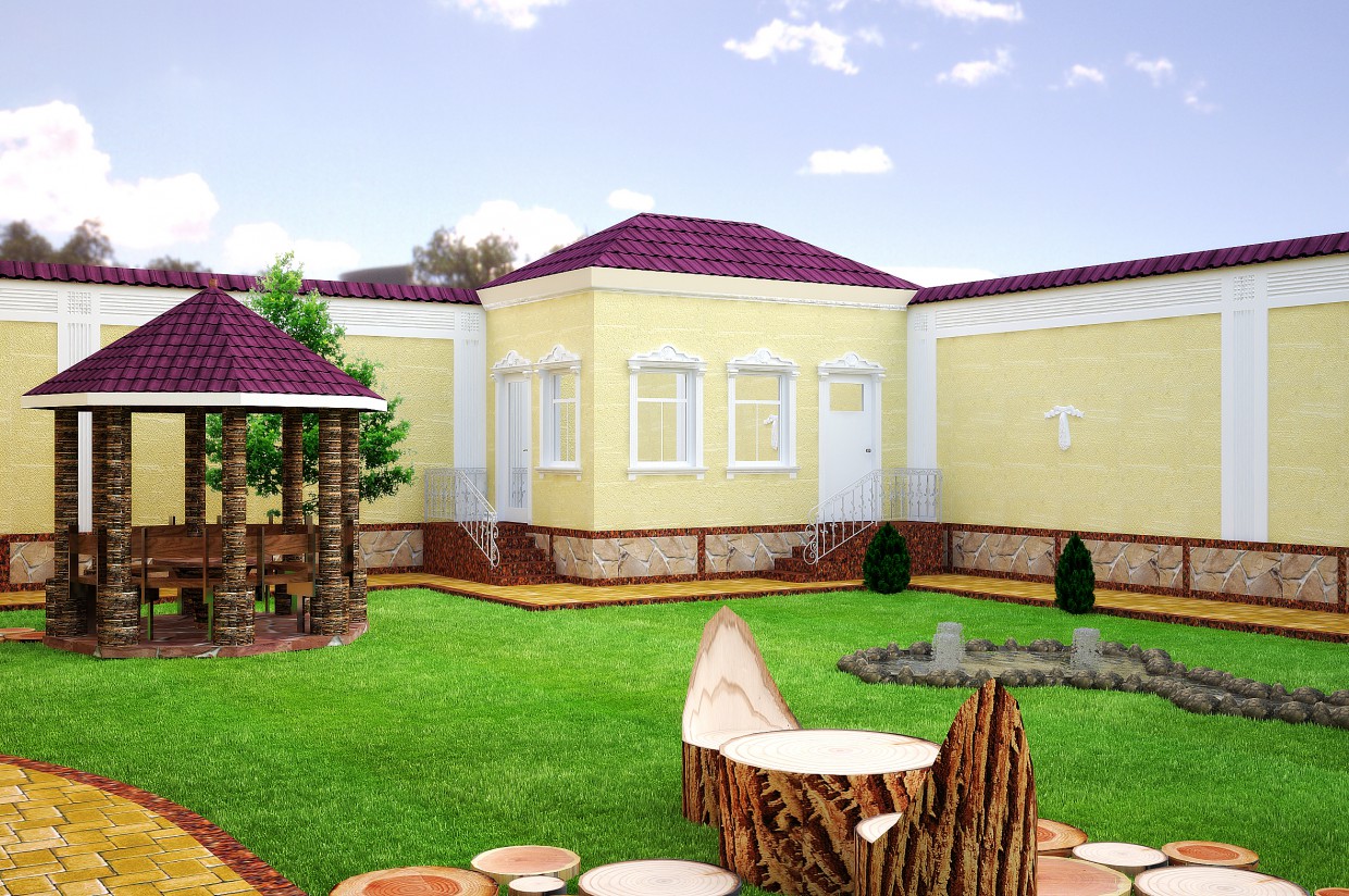 Exterior Exterior in 3d max vray image