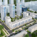 O complexo residencial, Khabarovsk em 3d max vray 3.0 imagem