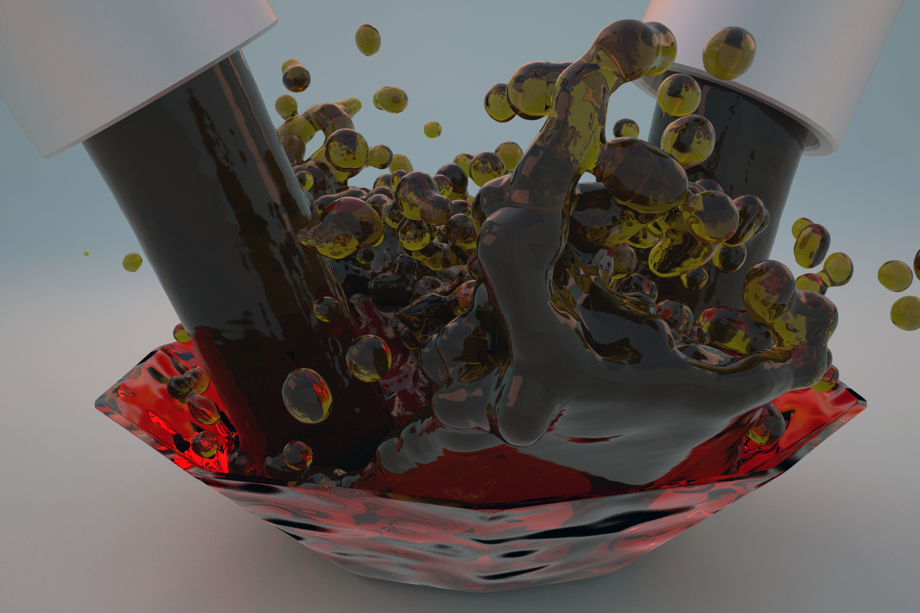 Coffee-colored jam in 3d max vray 3.0 image