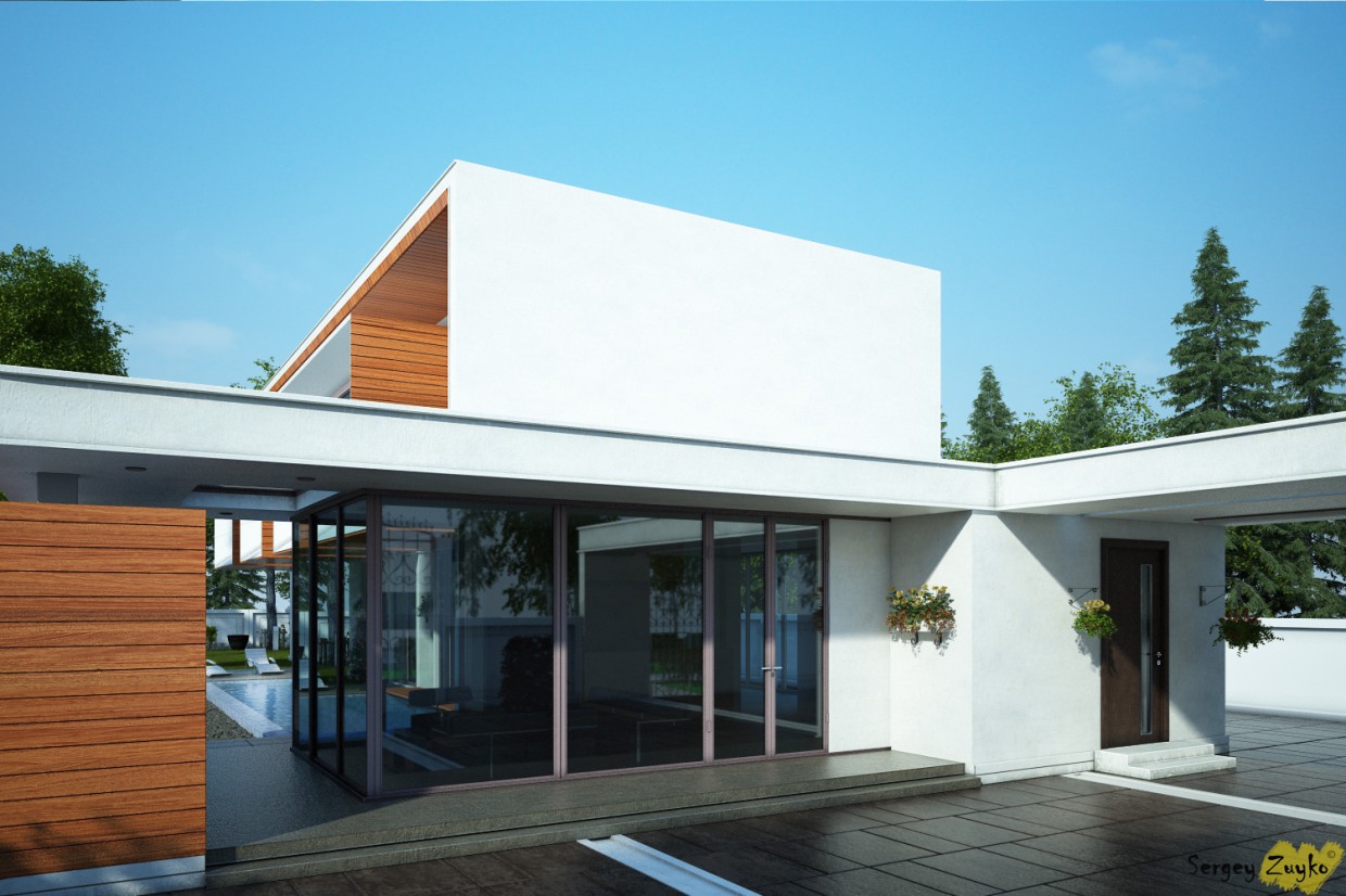 Mais uma vez uma casa) em 3d max vray imagem