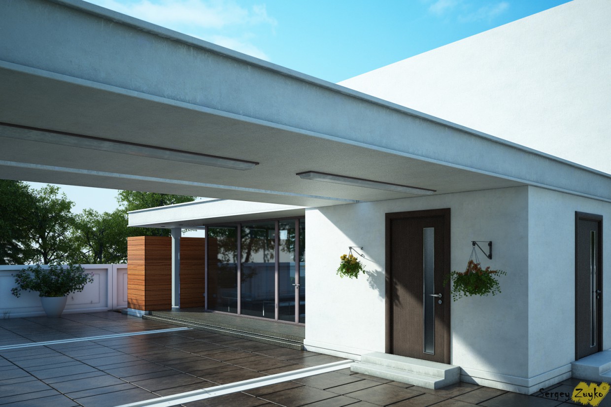 Again a house) Again a house) in 3d max vray image