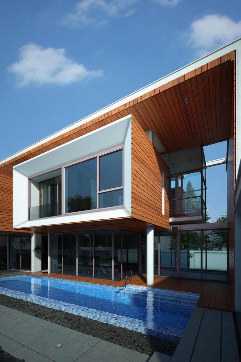 Again a house) Again a house) in 3d max vray image