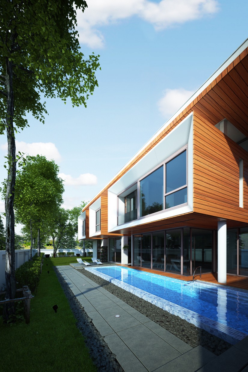 Again a house) Again a house) in 3d max vray image