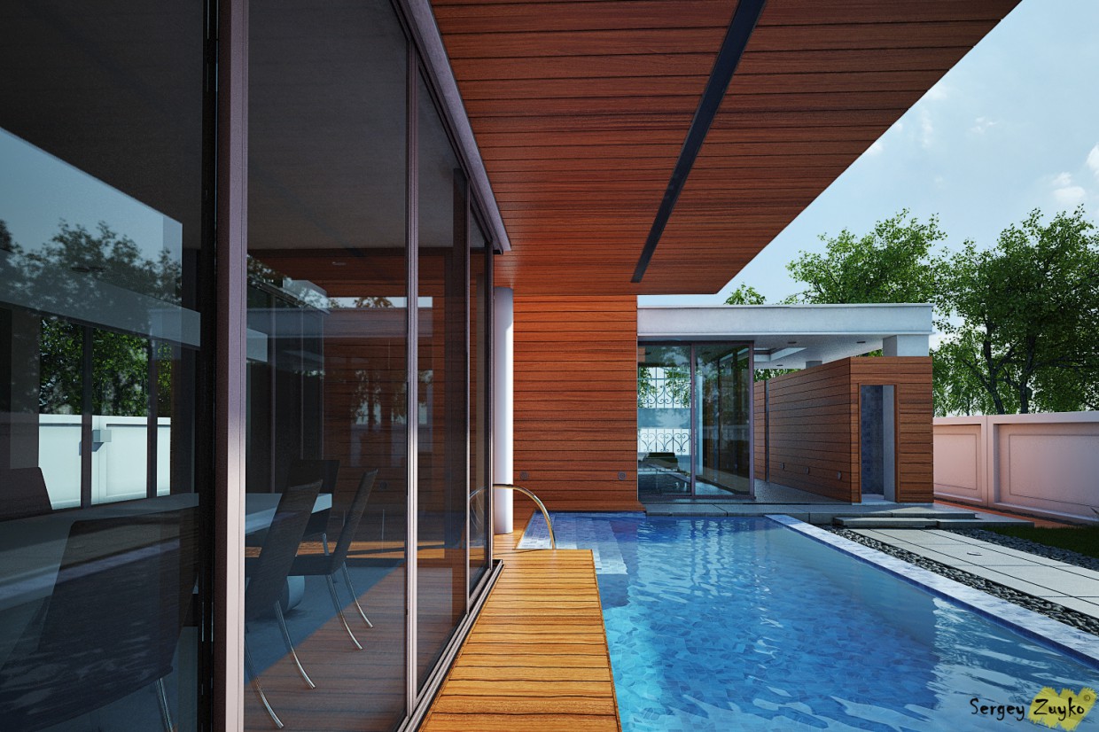 Again a house) Again a house) in 3d max vray image