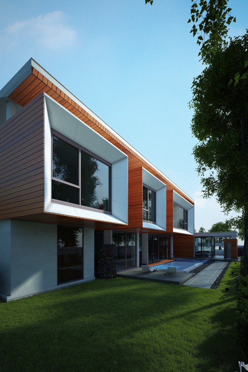 Again a house) Again a house) in 3d max vray image