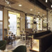 Visualisierung eines kleinen Cafés in 3d max corona render Bild