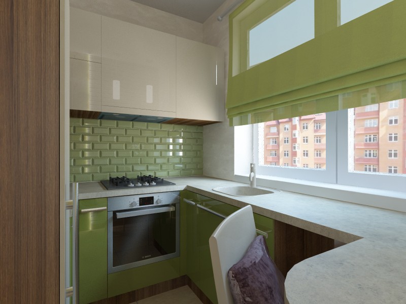 Kitchen in 3d max vray image