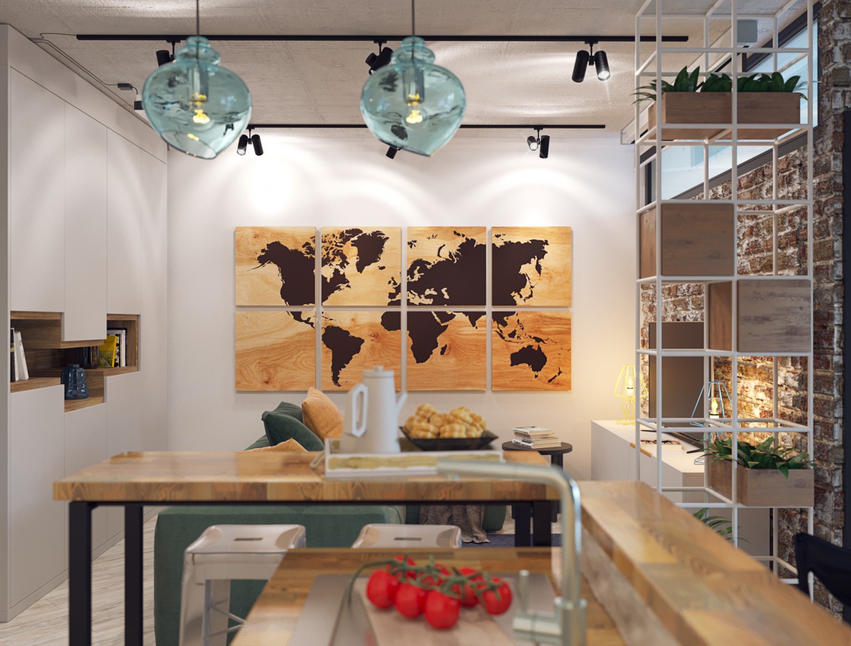 Apartment loft Apartment loft in 3d max corona render image