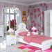 Nursery room for girls in 3d max corona render image