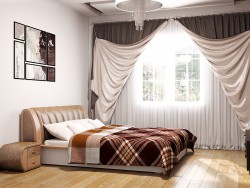 बेडरूम minimalistic शैली में