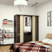 Camera da letto in stile minimalista in 3d max vray immagine