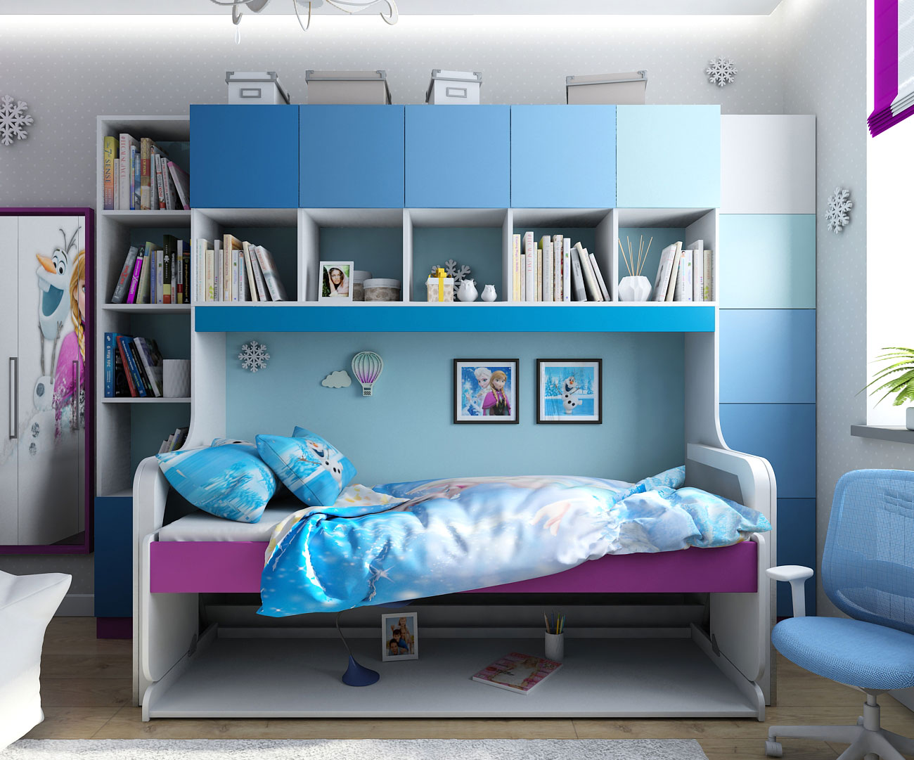imagen de Diseño de interiores en el estilo de los niños de "congelado" en Chernigov en 3d max vray 1.5