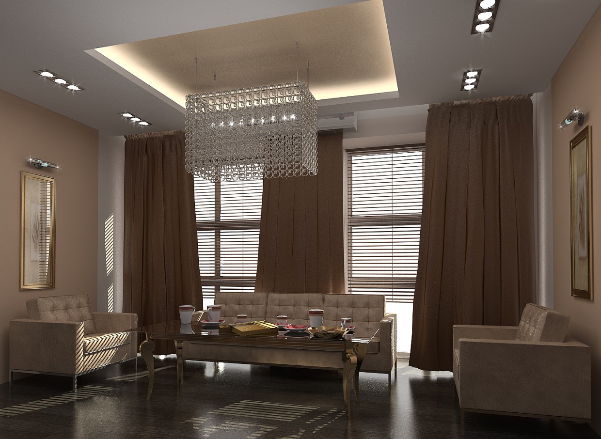 Rest room in 3d max vray image