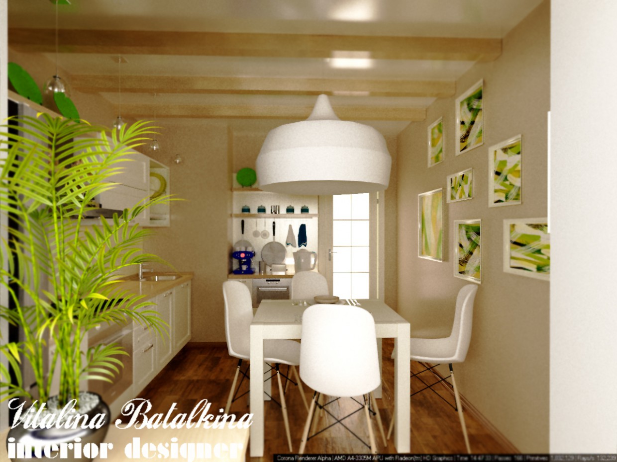Cocina imagen de Cocina en 3d max corona render