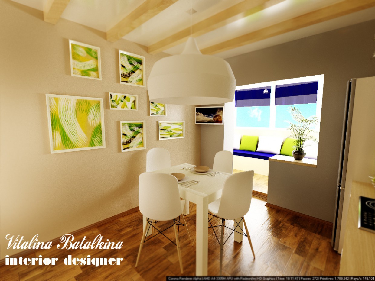 Cocina imagen de Cocina en 3d max corona render