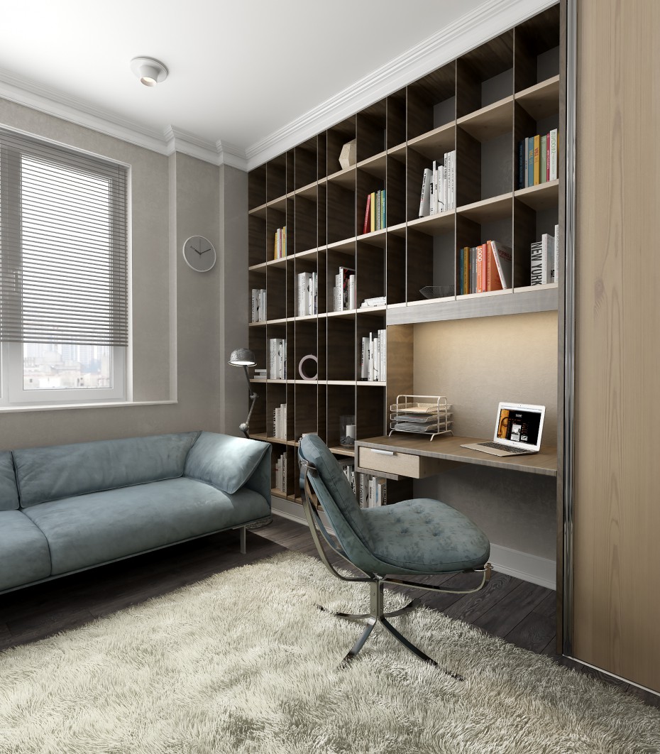 Комната для мужа Комната для мужа в 3d max vray изображение