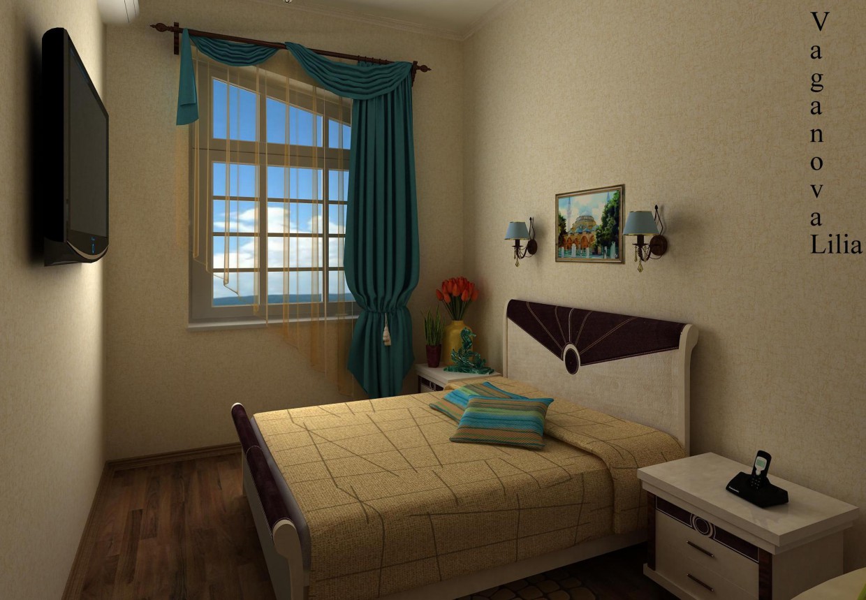 Hotel room Hotel room in 3d max vray image